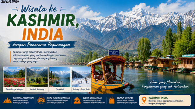 Wisata ke Kashmir, India dengan Panorama Pegunungan